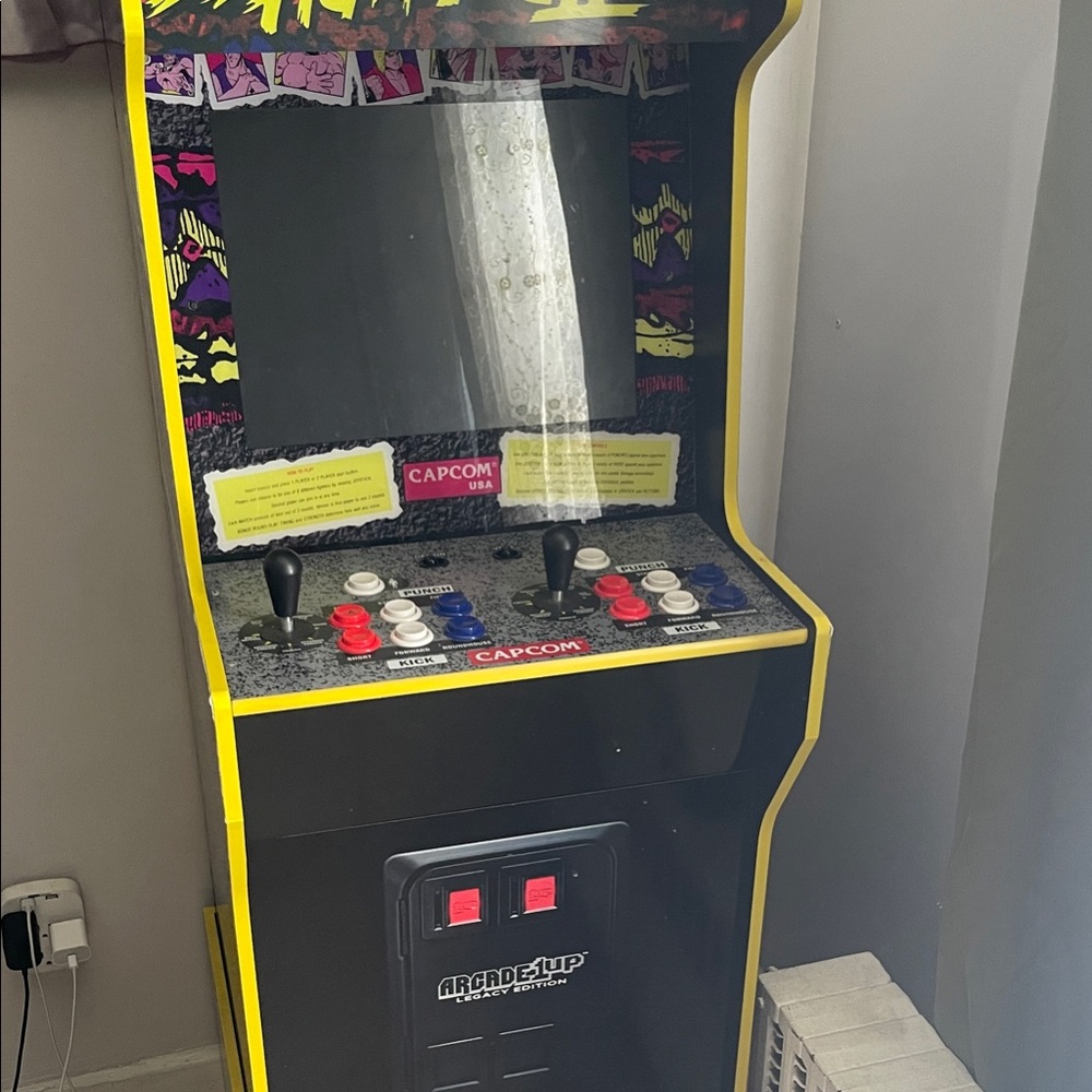 Black and Yellow Arcade Cabinet